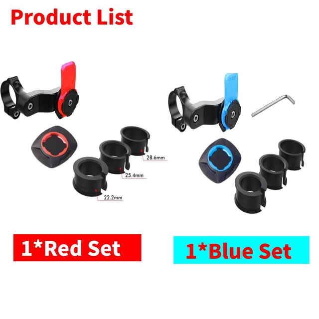Soporte de teléfono para motocicleta y bicicleta, accesorio de seguridad con bloqueo cuádruple, giratorio de 360 ° para Xiaomi y iPhone Fivean unisex