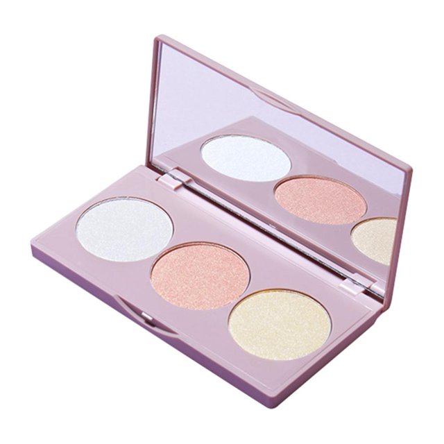 de resaltado de maquillaje Polvo de pulido de tono de clavícula facial cosmético Yuyangstore Paleta de iluminadores