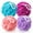 75g Vivacity, variant on Mrsdry Loofah Sponge, XXL Large Loofah 100g 4 Pack, Bath Sponge Soft Mesh Shower Loofah for Men, Body Scrub, Shower Pouf Bath Accessories, for Body Wash, Soap (Blue Gray)