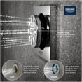 thumbnail image 3 of Grohe 26745 Rainshower Aqua 2 Function Square Metal Body Spray - Nickel, 3 of 7