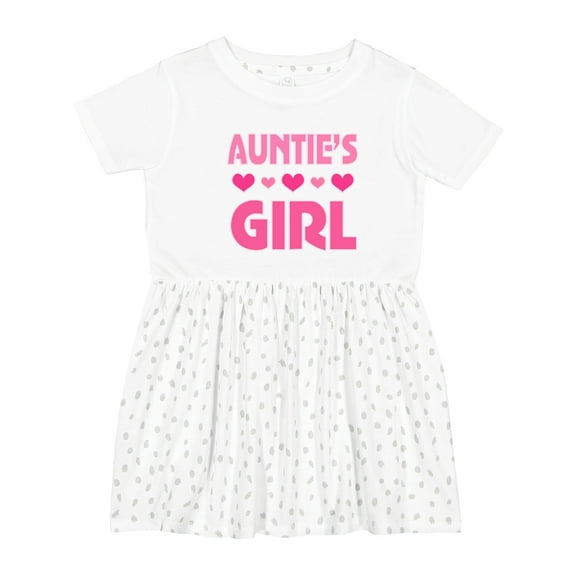 Inktastic Auntie Girl Niece Girls Toddler Dress