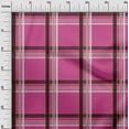 thumbnail image 2 of oneOone Cotton Flex Pink Fabric Madras Check Fabric For Sewing Printed Craft Fabric By The Yard 40 Inch Wide, 2 of 4