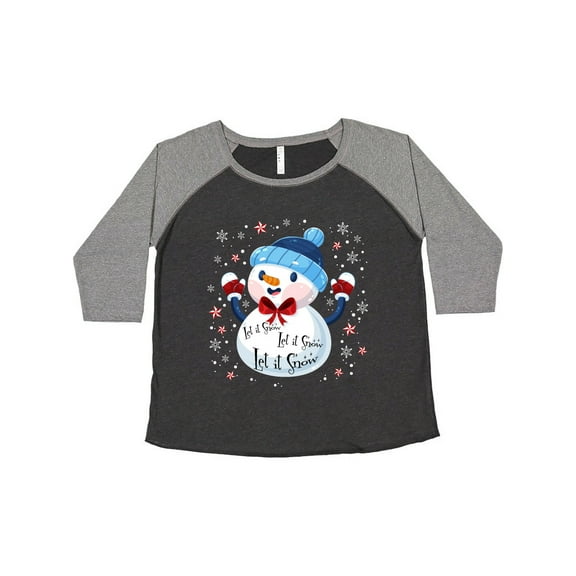 Inktastic Holiday Snowman Women's Plus Size T-Shirt