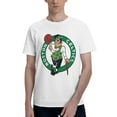 thumbnail image 1 of Boston Celtics T-Shirt à Manches Courtes Basique pour Hommes Mode Blanc Grand, 1 of 4