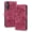Red, variant on TECH CIRCLE For Samsung Galaxy Z Fold 4 Wallet Case,PU Leather Embossed Flower Folding Folio Case Cards Holder Anti-Scratch Shockproof Protective Bumper Cover For Samsung Galaxy Z Fold 4 2022,Purple
