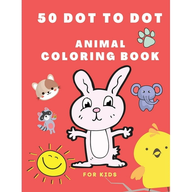 50 Dot To Dot Animal Coloring Book Colouring Books For Kids Dot To Dot Activity Book