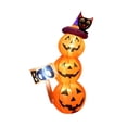 thumbnail image 3 of Calabaza inflable,Decoración inflable de Halloween con forma de calabaza y gato negro,Luces LED para exteriores,interiores,jardines,césped,patios,Porche trasero de casa festiva con, 3 of 9