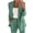 Green plus size blazer set a1, variant on Women Plus Size 2 Piece Blazer Set Open Front Long Sleeve Jacket Elastic Waisted Pants Matching Lounge Outfits Casual Work Business Tracksuits Travel Airport Clothes, Gray 2XL