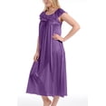 thumbnail image 3 of EZI Nightgowns for Women - Soft & Breathable Satin Night Gowns for Adult Women - Medium to Plus Size Womens Sleep Shirts - Long Mid-Length Nightgown, 3 of 9