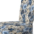 thumbnail image 4 of Designart "Bleu Blanc Ranunculus Charm II" Chaise d'Appoint Florale Bleue - Fauteuil de Cottage pour Salon, 4 of 7
