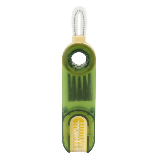 Cepillo de limpieza de grietas multifuncional, 3 en 1, tapa de botella, cepillo de limpieza de grietas, cepillo para tapa de taza, durabilidad extendida