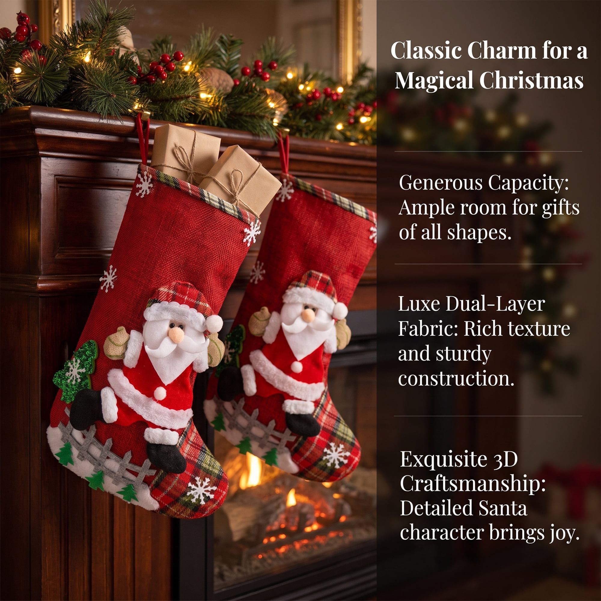 Unique Bargains Whimsical Cartoon Stockings Luxury Tiered Display Accents Old Man 12"