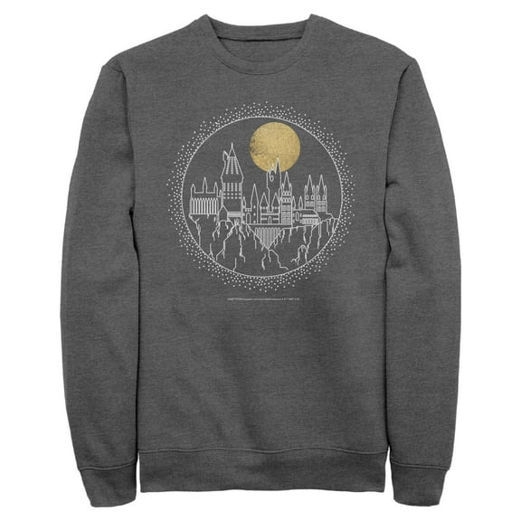Mens Harry Potter Hogwarts Line Art Moonrise Sweatshirt