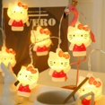 thumbnail image 1 of Cadena de luces solares de Hello Kitty de colores para exteriores, impermeable, para jardín, luz decorativa, luz de ambiente navideña decorativa, 1 of 5