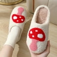 thumbnail image 6 of Christmas Slippers For Women Men, Fuzzy Fluffy Slippers Warm Cozy House Slippers Slip-on Indoor Outdoor Slippers, 6 of 10