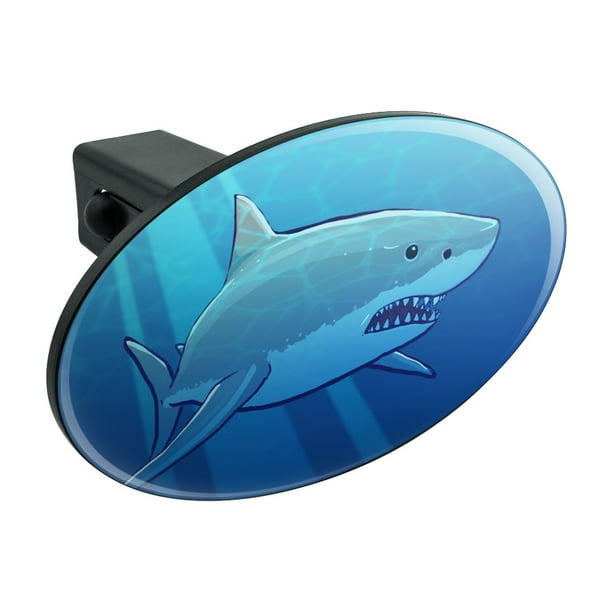 Great White Shark Realistic Oval Tow Trailer Hitch Cover Plug Insert Walmart Com