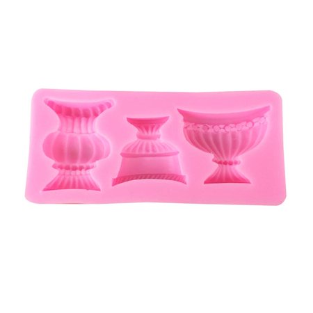 

ZOYONE Exquisite Flowerpot Shape Silicone Fondant Mold Sugar Craft Mould Easy to Use