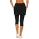 thumbnail image 2 of TaTaai Women's Fake Two Piece Leggings with Skirt Side Pockets High Waisted Cropped Yoga Pants 7/8 Length Athletic Running Tights Summer Sportswear Gift, 2 of 7