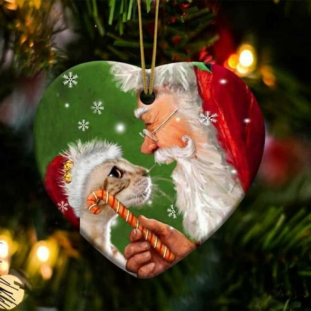 

Unlit Christmas Garland 6 Feet Decorated Garland for Fireplace Gnomes Christmas Tree Hanging Decor Ornaments Christmas Tree Atmosphere Santa Claus And Cat Warm Home Decoration Pendant Creative
