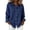 Dark Blue #62, variant on Linen Shirts for Women V Neck Lightweight Flowy Tops Long Sleeve Plaid Button Down 2026 Soft Shirt Fall Business Clothes Light Blue L