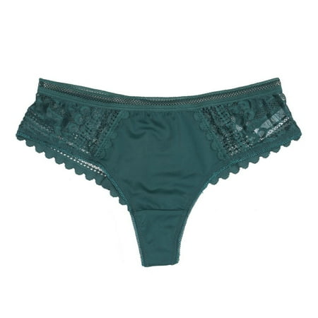

DENGDENG Sexy Mesh Stretch Brief Low Waisted See Through Underwear Comfortflex Panties
