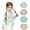 4PCS Bibs, variant on 4 Pack Long Sleeve Bibs For Baby Cartoon Print Toddler Soft Bibs Newborn Boys Girls Care