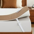 thumbnail image 1 of 3" Full Size Mattress Bed Topper with Cooling Ice Silk Removable Cover – Bestier Gel Memory Foam, Dual Firmness, Pressure Relief, CertiPUR-US & OEKO-TEX Certified, 54"L x 74"W, 1 of 11