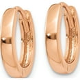 thumbnail image 2 of 10K Rose Gold Round Hinged Hoop Earrings (Width 1.8) (Length 11) - Jbsp, 2 of 5