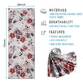 thumbnail image 2 of Pioneer Flower Floral Print Pattern Hot Yoga Mat Towel Non Slip for Hot Yoga - Quick-Drying Yoga Mat Cover with 4 Corner Pockets with Travel Bag - Hot Yoga Towel Non Slip 70"x26", 2 of 6