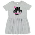 thumbnail image 3 of Inktastic Big Sister Finally with Bow and Arrow Girls Toddler Dress, 3 of 5