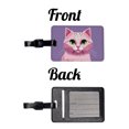 thumbnail image 4 of Cat Pink Faux Leather Travel Luggage Tag, 4 of 7