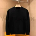 thumbnail image 1 of Suéteres de cuello redondo de color sólido de moda coreana para otoño para hombres, suéter de punto informal de manga larga, moda de calle alta, 1 of 5