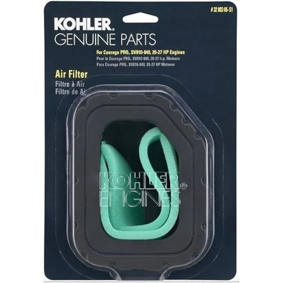 Genuine OEM - Kohler - 32 883 06-S1 - Air Filter/Pre-Cleaner Kit