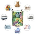 thumbnail image 6 of Fotbe Watercolor Blooming Cactus Laundry Basket with Handles, Waterproof Large Laundry Hamper, Wash Bag for Corner Dorm, Rolling Laundry Basket with Handles-Medium, 6 of 8
