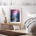 thumbnail image 6 of Diamond Art Kits for Adults - 5d Pink Cherry Blossom River Scene Diamond Painting for Adults, Diamond Art for Adults Beginners, Diamond Painting Kits for Adults for Home Wall Decor, 6 of 7