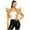 Gold, variant on Women's Cropped Cardigan Coat Metallic Shiny Reflective Gothic Armor Shrug Shoulder Wrap for Night Club Party Silver S