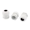 thumbnail image 1 of Unique Bargains 3Pcs PG21 Waterproof Cable Glands Fixing Cord Connect Adapter White, 1 of 1
