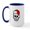 White/Navy Inside, variant on CafePress - Christmas Santa Skull Large Mug - 15 oz Ceramic Large White Novelty Mug