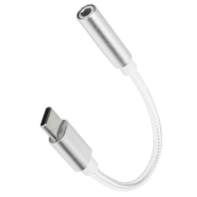 Type C to 3.5mm Audio Adapter Headset Adapter, Double Sided Usable, Compact & Portable, Lossless Audio Transmission for Letv