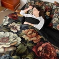 thumbnail image 4 of Homewish Female Men Women Vintage Luxury Floral Twin Bedding Sets 7-Piece,Chic Flowers Blossoms Bedding Comforter Set Microfiber,Retro Exotic Style Breathable Sheet Sets,Microfiber Bedroom Decor, 4 of 8