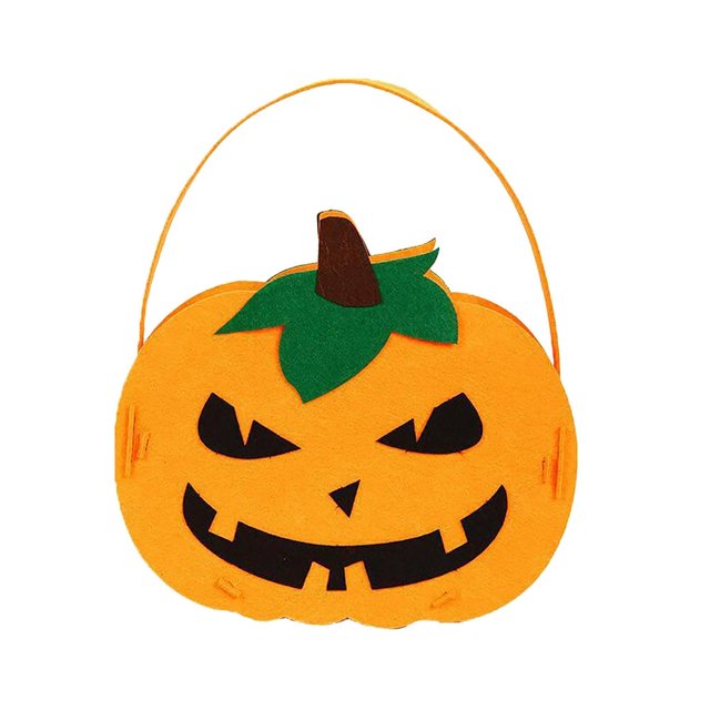 Halloween Pumpkin Lantern Light DIY Craft Sewing Felts Kit Sewing Toy For Kids