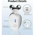 thumbnail image 5 of Micro-Current-Facial-Device, Face Roller Skin Care Tool, Face Massager Glossy White, 5 of 14