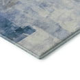 thumbnail image 3 of Addison Rugs Mayfield Premium Machine Washable Transitional Blocks Denim Runner Rug, 2'3" X 7'6" Machine Washable Transitional Blocks Denim Oversized Sherpa Throw Blanket, 3 of 6