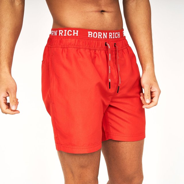 Born Rich - Bermudas Zlatan para Hombre (Rojo Marte)
