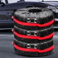 thumbnail image 4 of Justharion Cloth Cars Spare Tire Cover Prevent Wear And Contamination Sun Proof Sun Proof And Anti-aging Auto Red S, 4 of 6