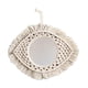 thumbnail image 2 of Macramé Fringe espejo colgante de pared Boho espejo decorativo geométrico para living Room dormitorio de dormitorio decoración de F Macarena Tapiz de Macramé Espejo, 2 of 7