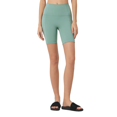 thumbnail image 2 of Women's High Waisted Biker Shorts with Pockets, Nylon Spandex Yoga Workout Shorts, Tummy Control, 1 Pack, 2 of 11