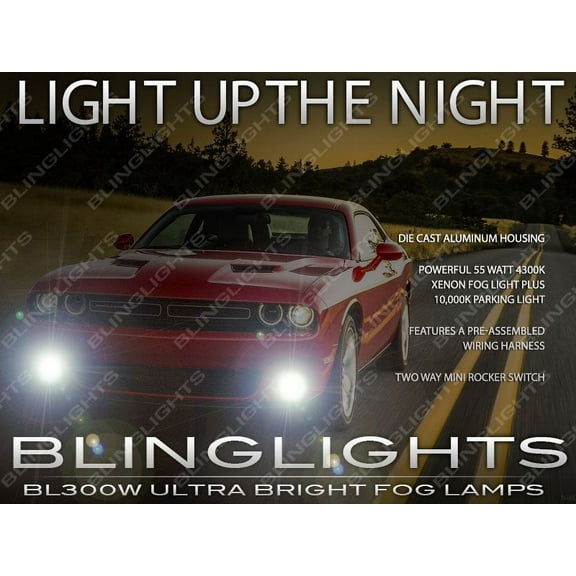 For Xenon Fog Lights Kit for 2015 2016 2017 2018 2019 2020 2021 Dodge Challenger