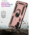 thumbnail image 7 of Dteck Military Grade Drop Impact for Samsung Galaxy S23 FE Case 360 Degrees Metal Rotating Ring Kickstand Holder Armor Heavy Duty Shockproof Cover for Galaxy S23 FE 5G,Rosegold, 7 of 7
