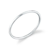 Minimalist Thin Stacking Ring - 925 Sterling Silver